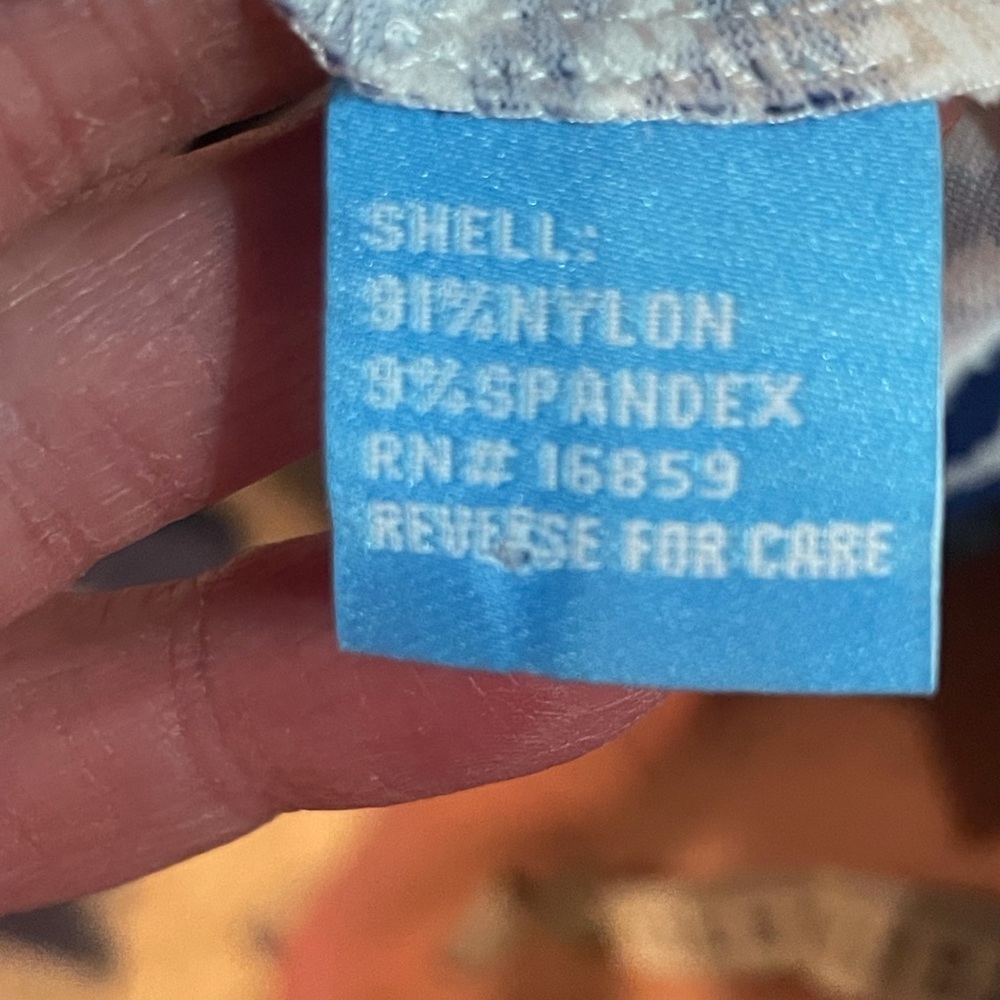 J. McLaughlin blue and gold 3/4 sleeve Catalina cloth top - Picture 4 of 4